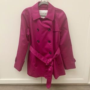 COACH Short Trench Coat Sz L